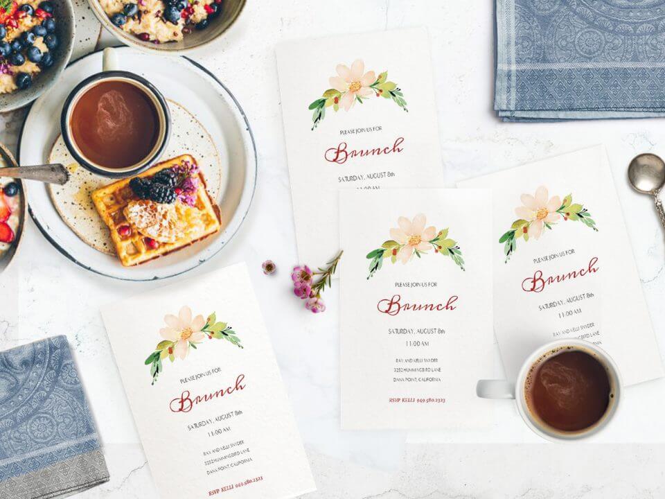 Brunch party invitation ideas