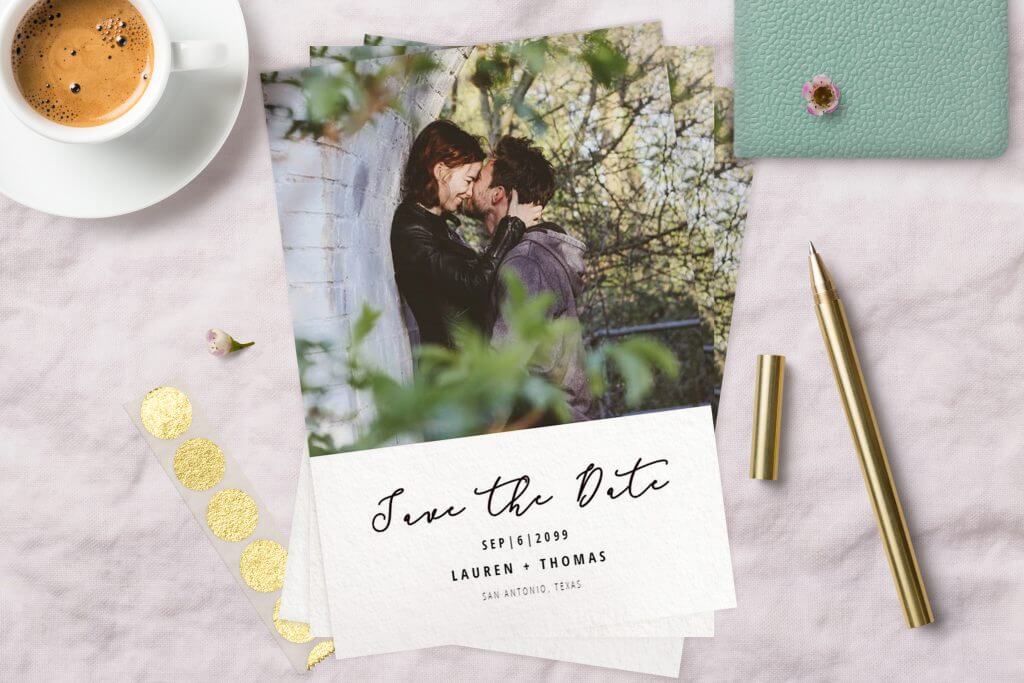 Save the date card invitation idea