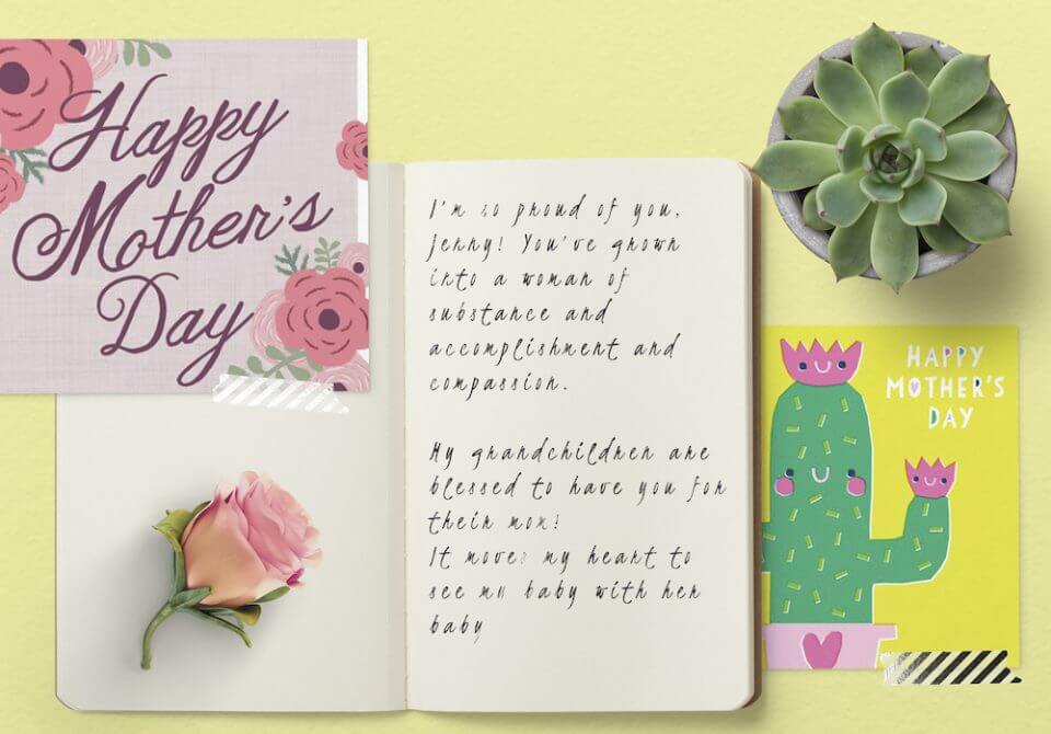 Mother's day greeting cards