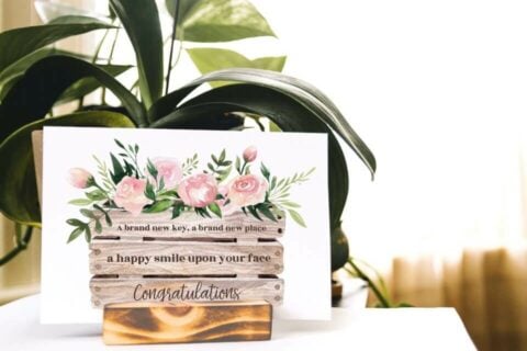 Happy New Home & Housewarming Wishes & Quotes watercolor floral