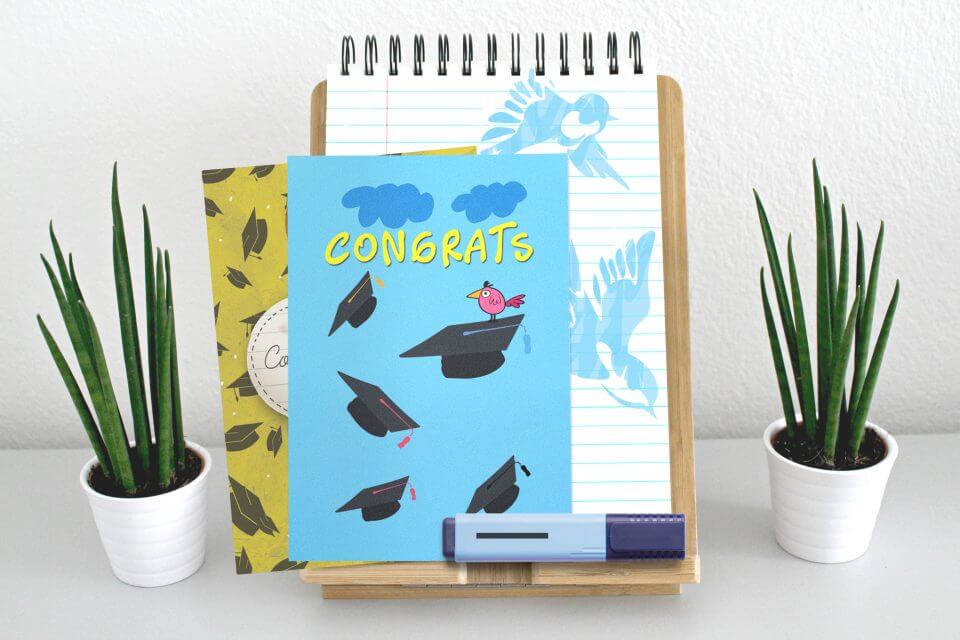 Graduation Wishes & Card Messages bird graduation cap