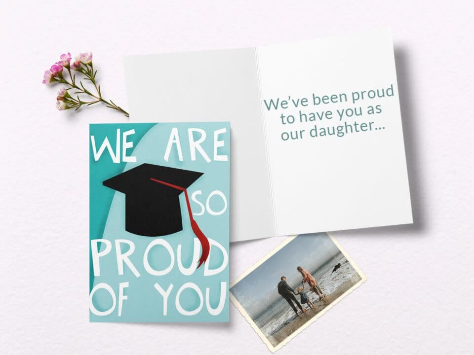 Graduation Wishes & Card Messages proud of you cap