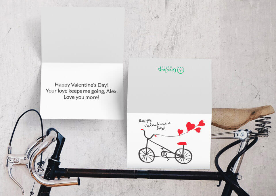 Bicycles - Valentine's Day Card  100 valentines day messages ideas inspiration