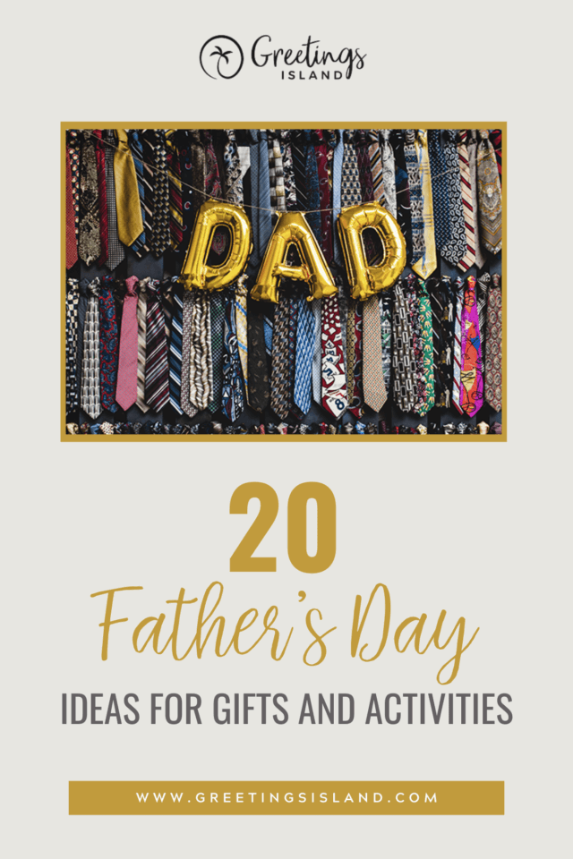 20 father's day ideas pinterest pin for blog post