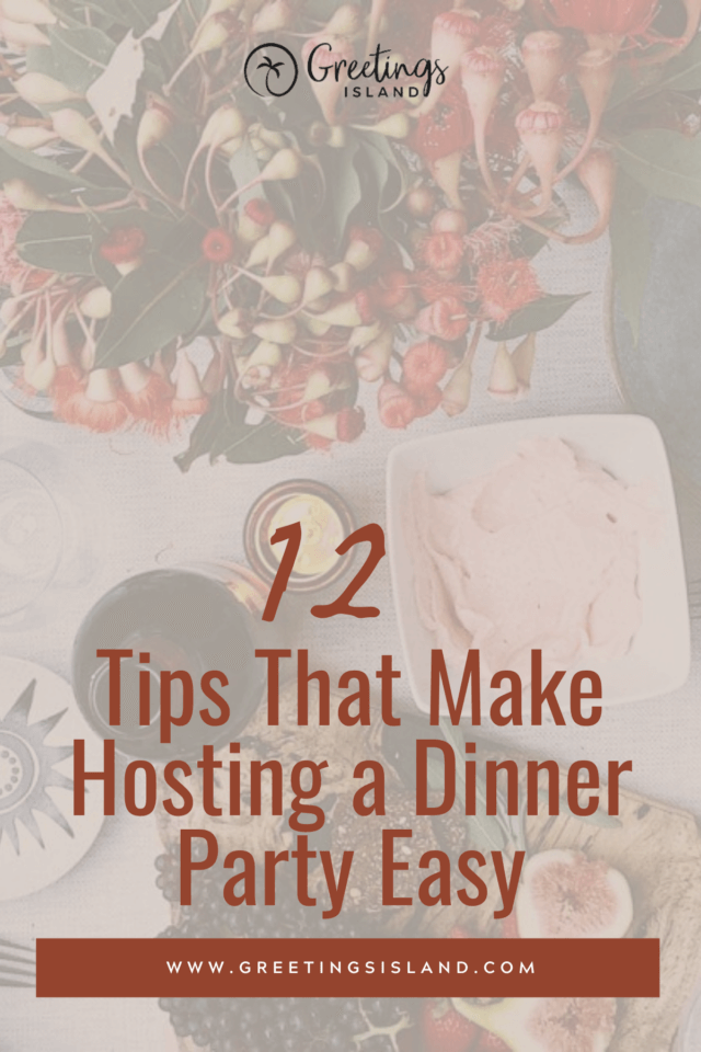 12 tips that make hosting a dinner party easy Pinterest Pin
