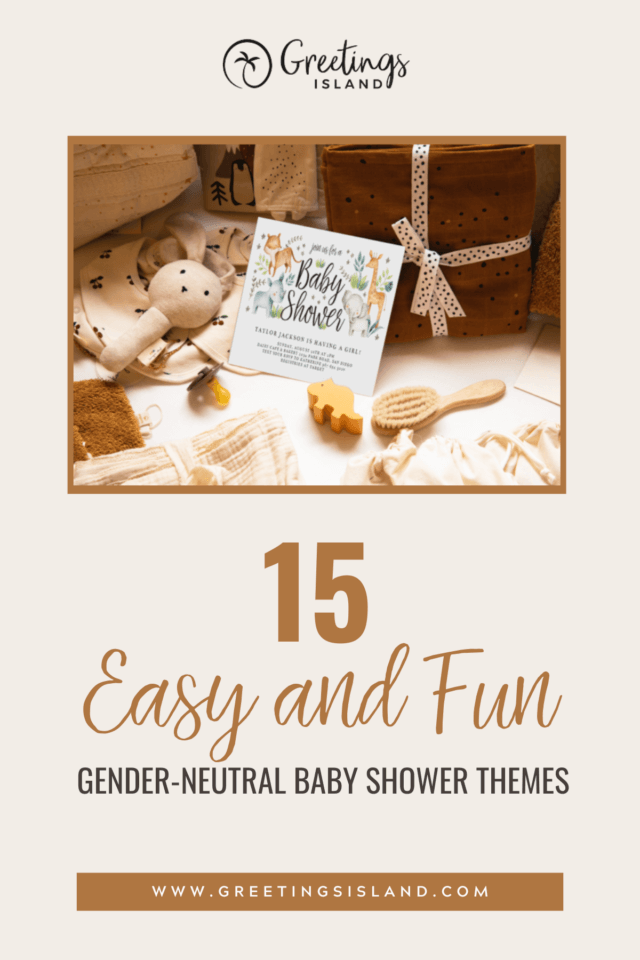 15 easy and fun gender neutral baby shower themes Pinterest banner