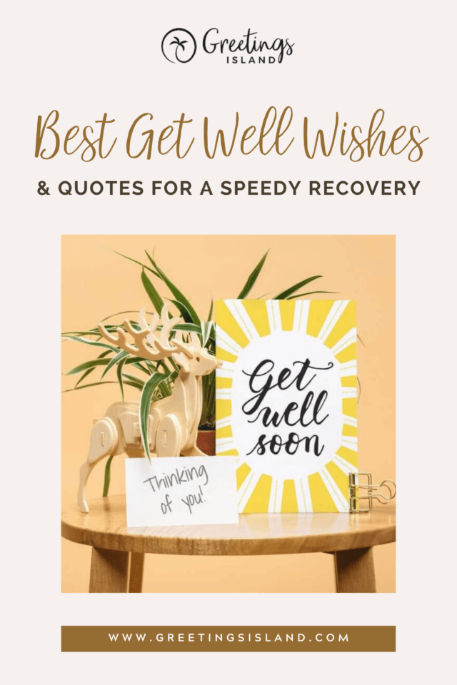 best get well wishes and quotes for a speedy recovery Pinterest Pin