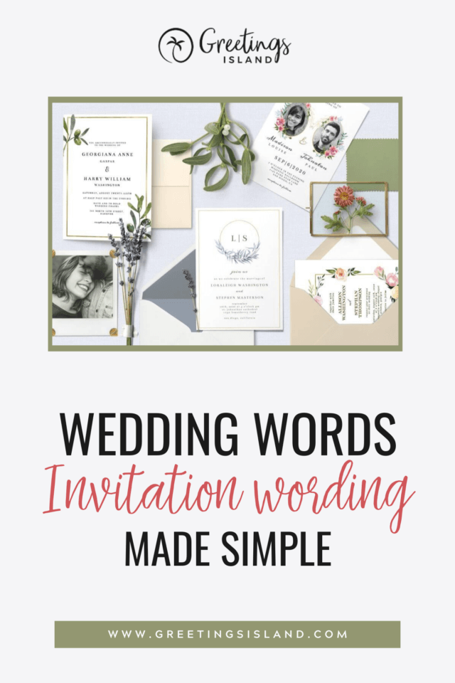 Invitation Wording Made Simple: Pinterest Banner with Cover Image and Title