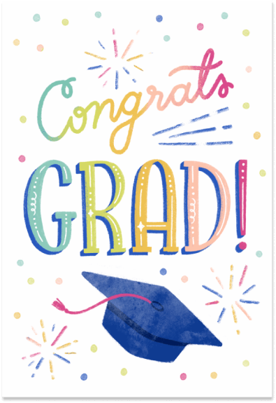 congrats grad graduation card