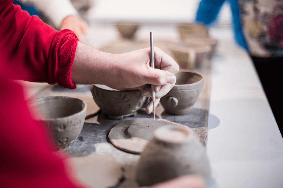 Capturing the Artistry: A Pottery Workshop Experience for Your 18th Birthday. Join in the Creative Flow as You Craft Your Own Masterpiece.