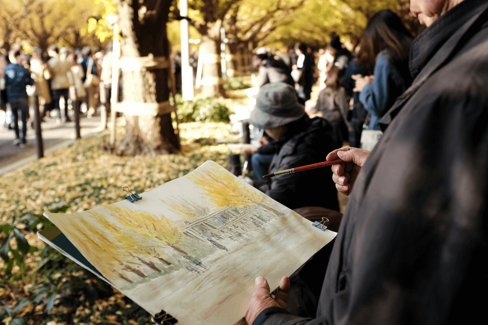 Picnic meets paint party! An artist paints en plein air, capturing the beauty of the outdoors. Celebrate your birthday with a unique blend of art, crafts, and a delicious picnic spread.